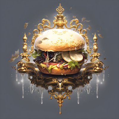 un burger en marbre blanc 3 - Kurt Heppke