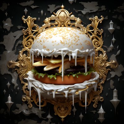 un burger en marbre blanc 4 - Kurt Heppke