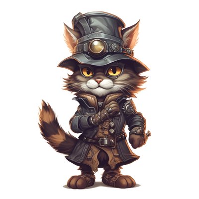 Chat mignon anthropomorphe 3 - Kurt Heppke