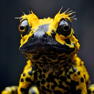 un alien, partiellement grenouille flèche et partiellement chien - Kurt Heppke