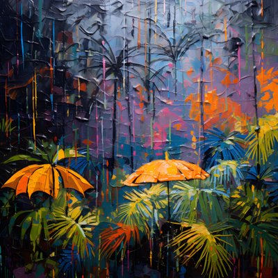 une jungle colorée et pluvieuse 2 - Kurt Heppke