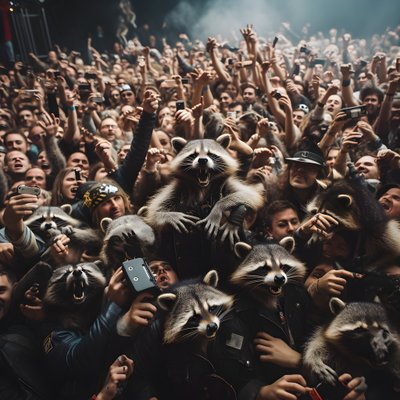 une horde de ratons laveurs à un concert de rock 1 - Kurt Heppke