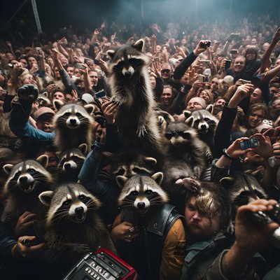 une horde de ratons laveurs à un concert de rock 4 - Kurt Heppke