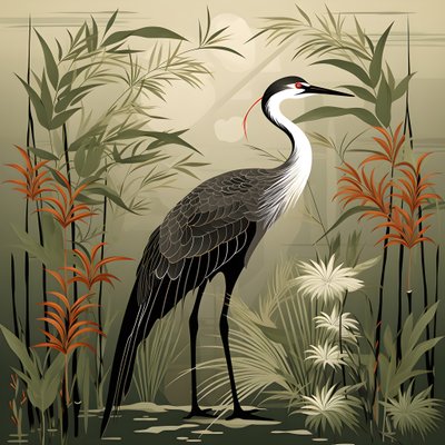 Belle illustration japonaise d