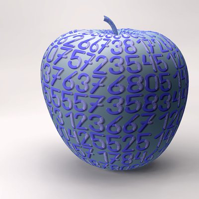 Pomme Encadrée avec Lettres III - Kurt Heppke
