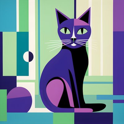 Chat argenté dans un style moderniste 3 - Kurt Heppke