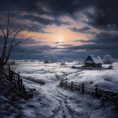 Paysage enneigé. Une ferme médiatique 1 - Kurt Heppke