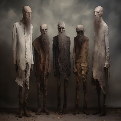 Quatre figurines en terre cuite d