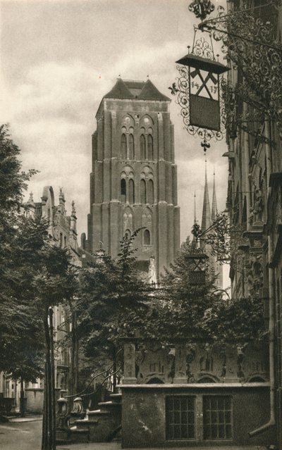 Danzig. Jopengasse - Marienkirche, 1931 - Kurt Hielscher