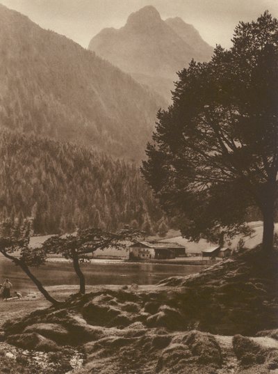 Le Lauter-See près de Mittenwald avec les montagnes de Wetterstein - Kurt Hielscher