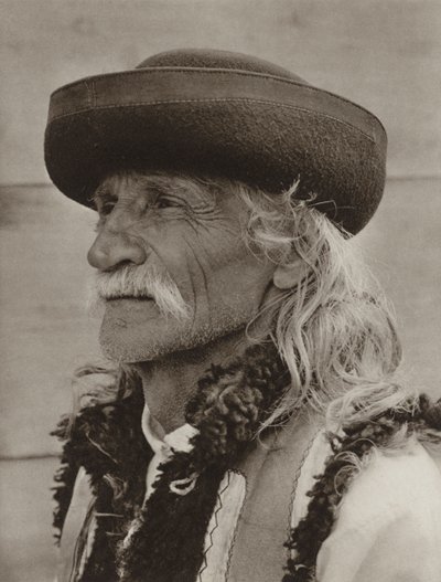 Roumanie : Arbora, vieux paysan - Kurt Hielscher