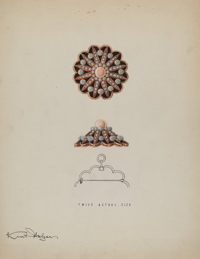 Broche, vers 1936 - Kurt Melzer