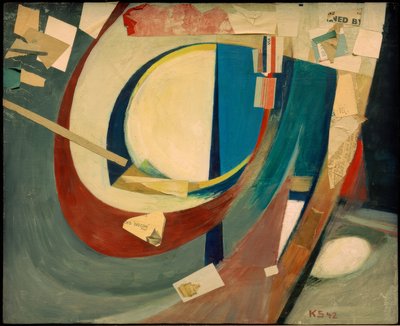 Image abstraite Skoyen II - Kurt Schwitters