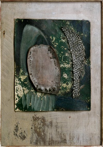 Assemblage brun et vert - Kurt Schwitters