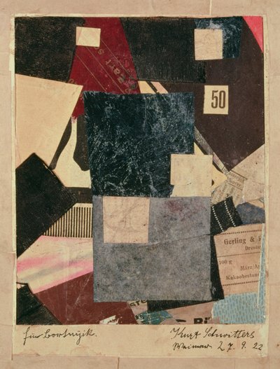 Composition, 1922 - Kurt Schwitters