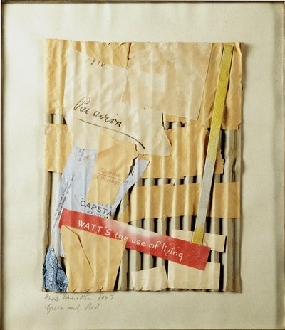 Vert et rouge - Kurt Schwitters