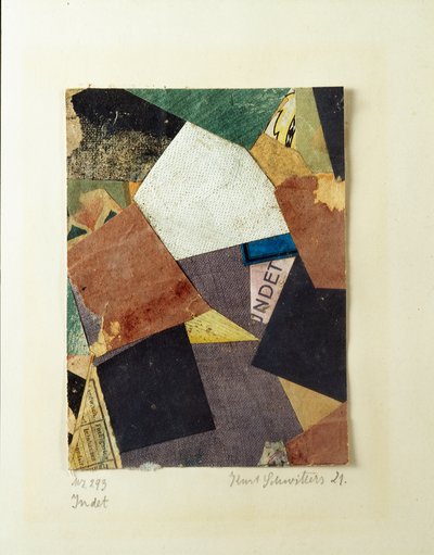 Merz 293 Collage de Kurt Schwitters (1887-1948) 1921 Collection privée - Kurt Schwitters