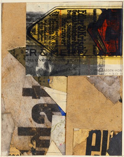 Merzbild, 1922 - Kurt Schwitters