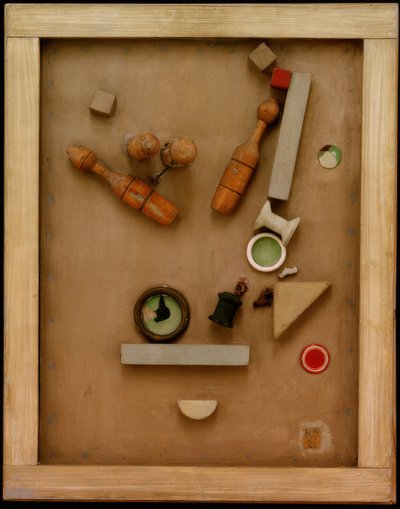 Merzbild 46 A. Das Kegelbild - Kurt Schwitters