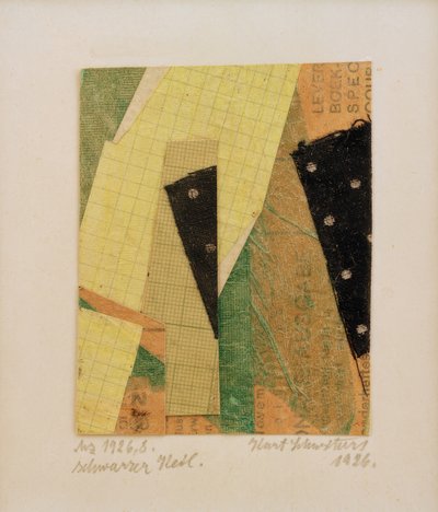 Mz 1926,8, coin noir - Kurt Schwitters