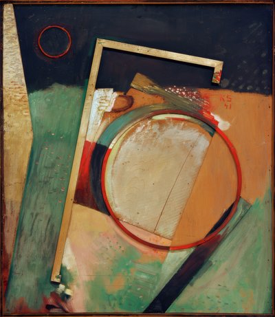 Sans titre (image avec anneau et cadre) - Kurt Schwitters