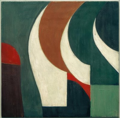 Sans titre (Image avec trois faucilles blanches) - Kurt Schwitters