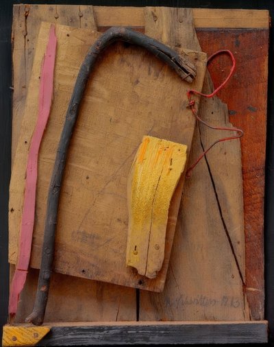 Sans titre (Merzbild rose-jaune) - Kurt Schwitters