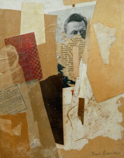 Sans titre (Avec portrait précoce de Kurt Schwitters) - Kurt Schwitters