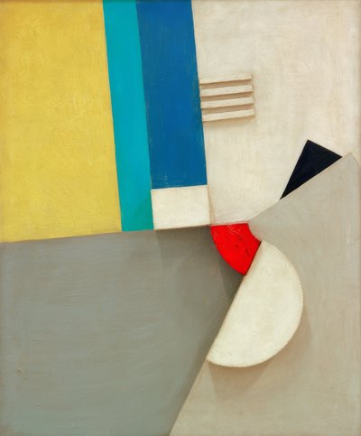 Relief avec segment rouge - Kurt Schwitters