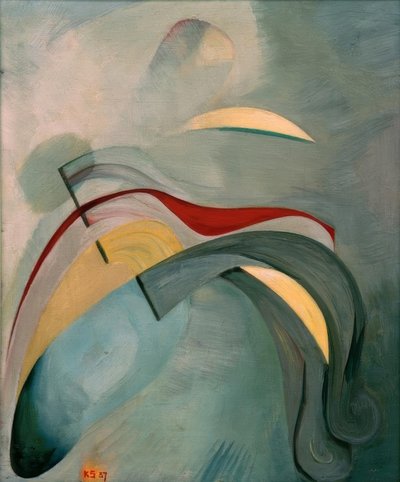 Ligne rouge (1) - Kurt Schwitters