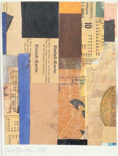 Sans Titre, 1928 - Kurt Schwitters