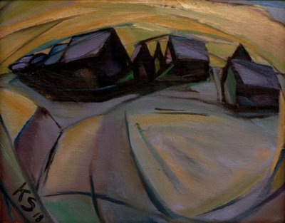 Maisons enneigées - Kurt Schwitters