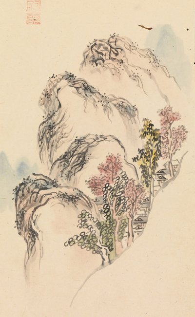 Album de peintures de paysages, fin du 18e siècle - Kuwayama Gyokushu