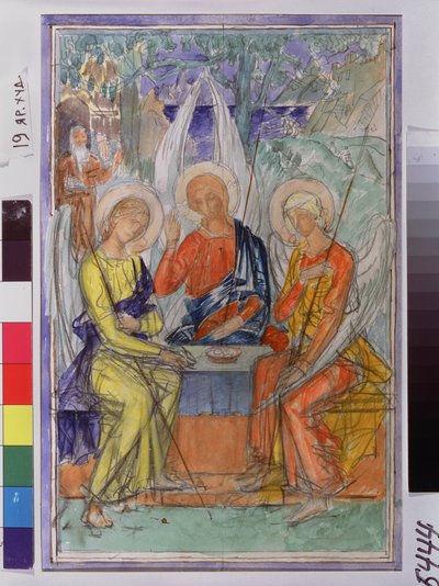La Sainte Trinité - Kuzma Sergeevich Petrov Vodkin