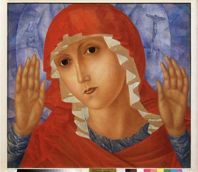 La Vierge de compassion - Kuzma Sergeevich Petrov Vodkin