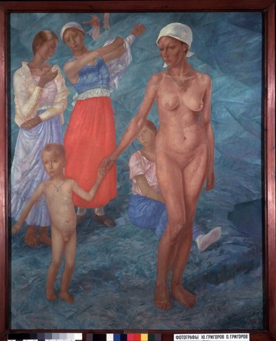 Matin. Baigneurs - Kuzma Sergeevich Petrov Vodkin