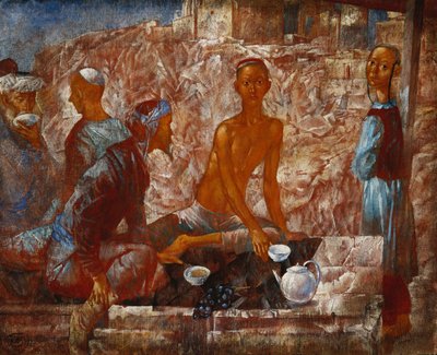 Scène de Samarcande - Kuzma Sergeevich Petrov Vodkin