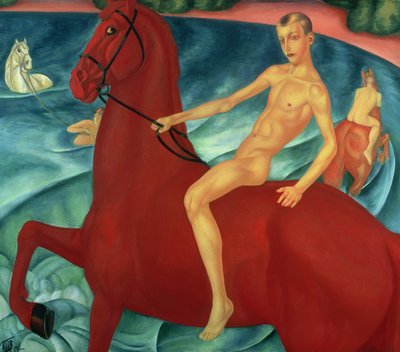 Bain du cheval rouge, 1912 - Kuzma Sergeevich Petrov Vodkin