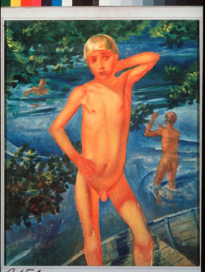 Garçons se baignant - Kuzma Sergeevich Petrov Vodkin