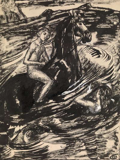 Illustration pour La Princesse de la marée par Mikhail Lermontov - Kuzma Sergeevich Petrov Vodkin