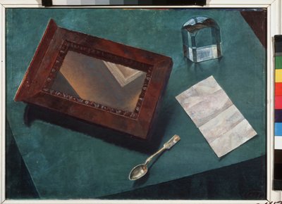 Nature morte avec miroir - Kuzma Sergeevich Petrov Vodkin