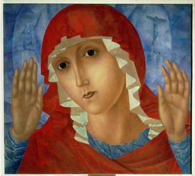 La Mère de Dieu : La tendresse des cœurs cruels, 1914-15 - Kuzma Sergeevich Petrov Vodkin
