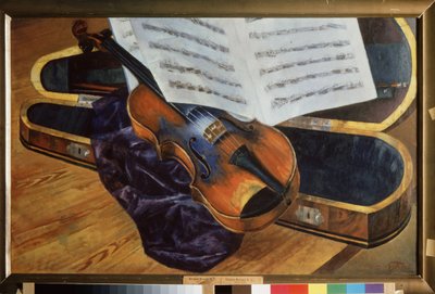 Violon dans un étui - Kuzma Sergeevich Petrov Vodkin