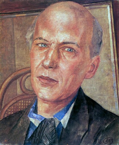 Portrait du poète Andreï Biély, 1880-1934, 1932 - Kuzma Sergeyevich Petrov Vodkin