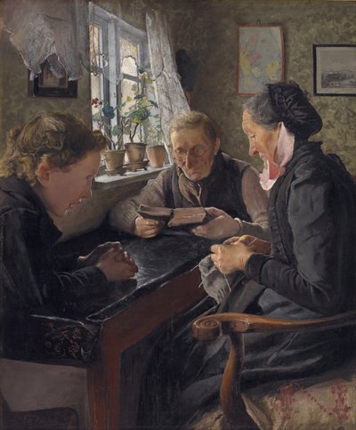 Un enfant rendant visite à ses grands-parents un dimanche - Laurits Andersen Ring