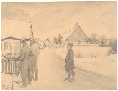 Le peintre dans le village - Laurits Andersen Ring