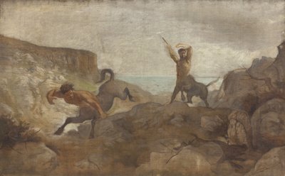 Centaures chassant des sangliers - L.A. Schou