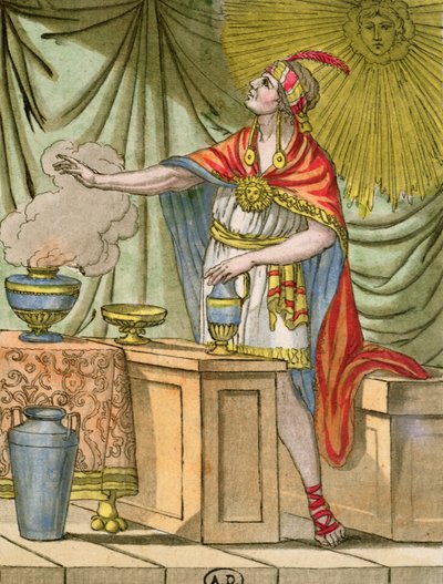 Prêtre péruvien ancien, de 