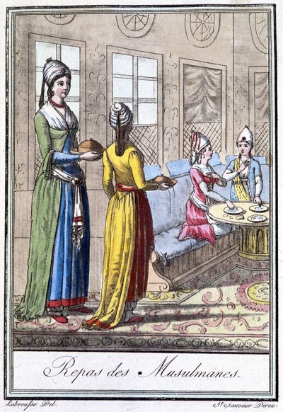 Repas des musulmanes - L.F. Labrousse