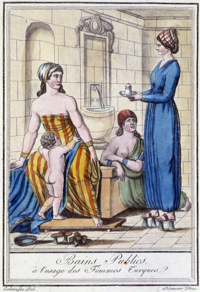 Bains publics pour les femmes turques - L.F. Labrousse